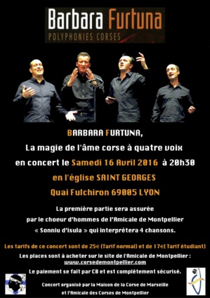 Barbara Furtuna en concert à Lyon Barbara Furtuna en concert à Lyon