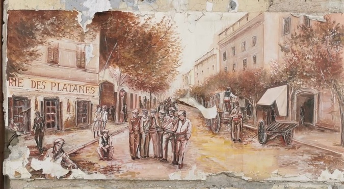 Fresque du café riche (crédit: ville de Bastia) Fresque du café riche (crédit: ville de Bastia)
