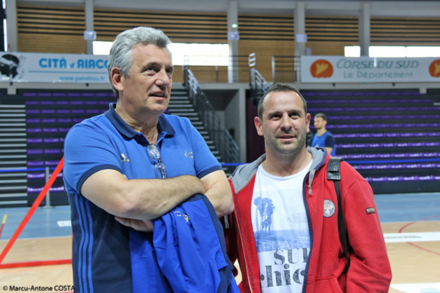 Claude Onesta avec Francois-Xavier Ripoll au Palatinu. Claude Onesta avec Francois-Xavier Ripoll au Palatinu.