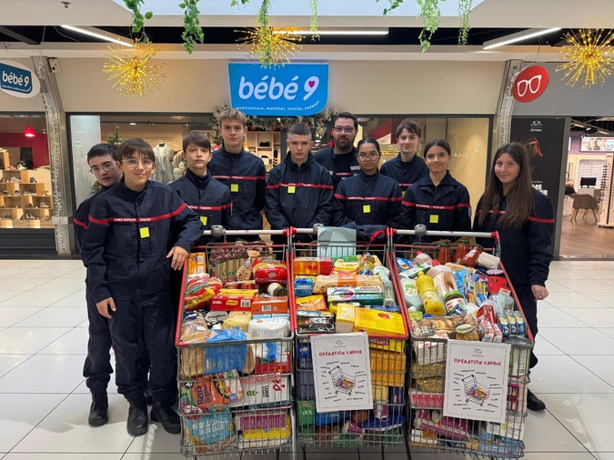 Les jeunes sapeurs-pompiers de Saint-Florent solidaires des étudiants