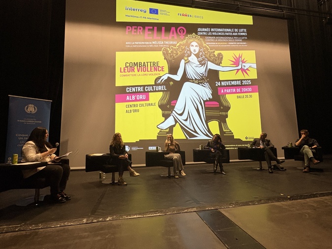 Violences faites aux femmes : Mélissa Theuriau à Bastia pour "Combattre leur violence" Violences faites aux femmes : Mélissa Theuriau à Bastia pour "Combattre leur violence"