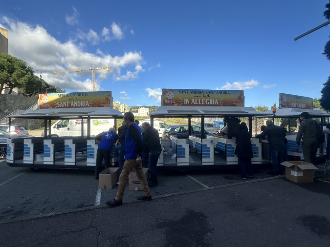 Le petit train de la Sant’Andria, une tradition solidaire qui mobilise les écoles bastiaises