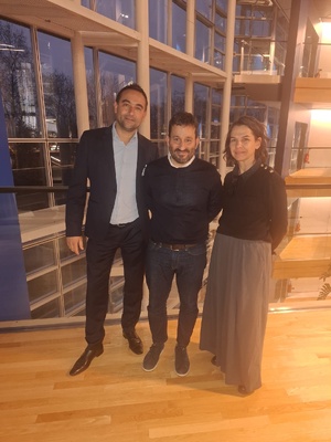 Jean-Baptiste Arena et le député catalan de l'ALE, Marza Vincent. Jean-Baptiste Arena et le député catalan de l'ALE, Marza Vincent.