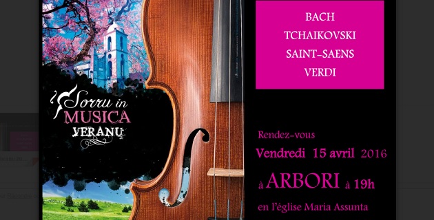 Sorru in Musica : L’excellence musicale au cœur même de la Corse débutera à Arbori