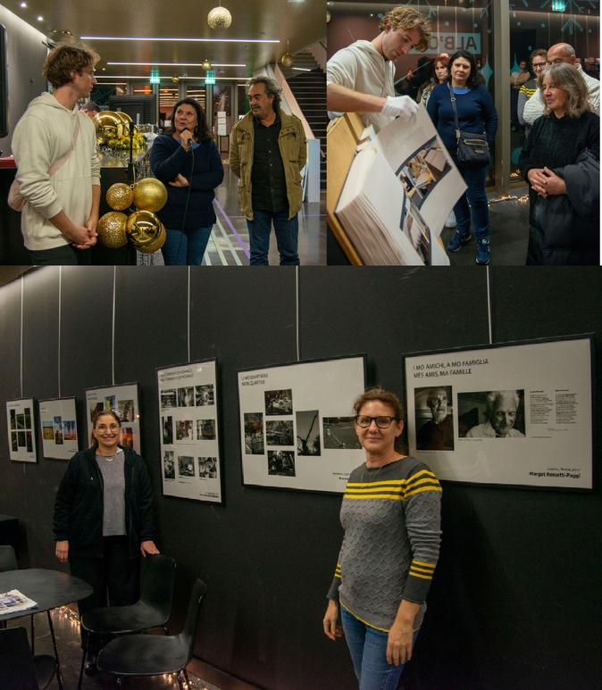 Les photographes de « Ritratti bastiesi» lors de l'inauguration.