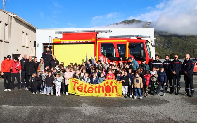 Téléthon - Les pompiers de Ponte-Leccia au cœur de la solidarité Téléthon - Les pompiers de Ponte-Leccia au cœur de la solidarité