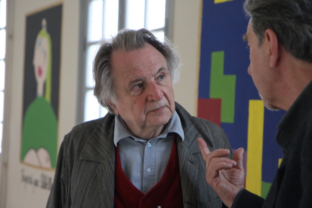 Régis Debray dans les murs du lycée Pascal Paoli (Crédit photo D.S) Régis Debray dans les murs du lycée Pascal Paoli (Crédit photo D.S)