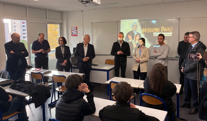 Au lycée Laetitia d’Ajaccio, les élèves testent un escape game numérique sur Pasquale Paoli pour célébrer son tricentenaire Au lycée Laetitia d’Ajaccio, les élèves testent un escape game numérique sur Pasquale Paoli pour célébrer son tricentenaire