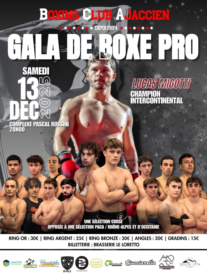 Le Boxing Club Ajaccien prêt à faire vibrer le ring ce samedi Le Boxing Club Ajaccien prêt à faire vibrer le ring ce samedi