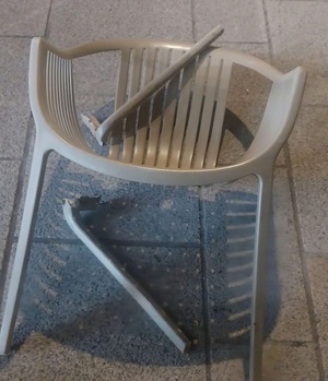 La chaise utilisée par Félix Bonardi.
