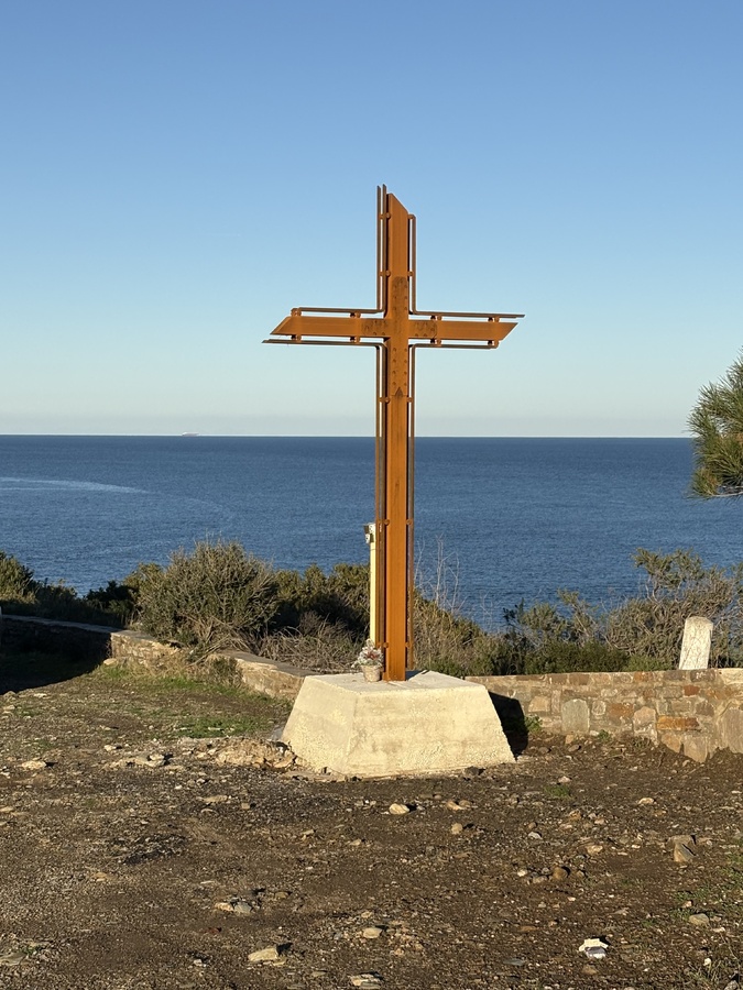 La nouvelle croix de Sisco à l'entrée de la Marine. La nouvelle croix de Sisco à l'entrée de la Marine.