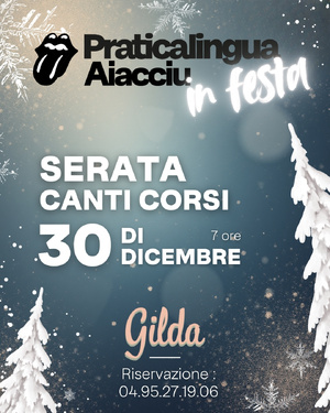 À Ajaccio, une deuxième soirée « Canti Corsi » pour soutenir l’ouverture prochaine de Praticalingua Aiacciu À Ajaccio, une deuxième soirée « Canti Corsi » pour soutenir l’ouverture prochaine de Praticalingua Aiacciu