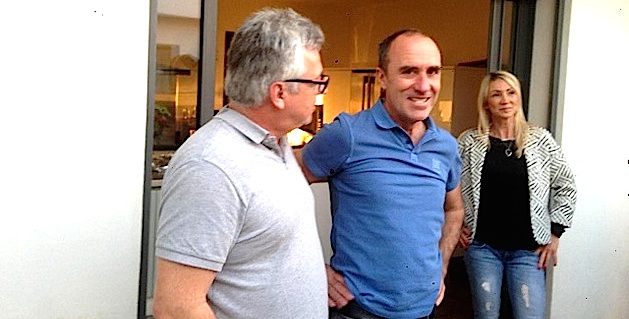 En début de soirée Jean-Louis Emmanuelli a retrouvé les siens à Monticello