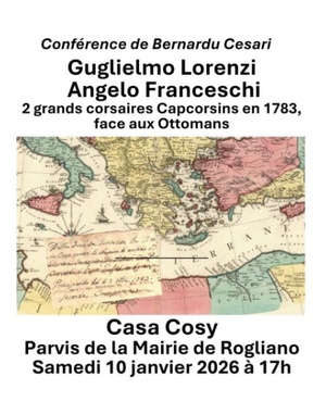 L'histoire de deux grands corsaires corses dévoilée à Rogliano ce samedi 10 janvier.