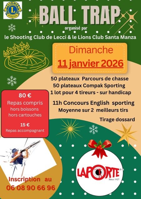 Lecci : concours de Ball-Trap avec le Lions Club de Sant'Amanza