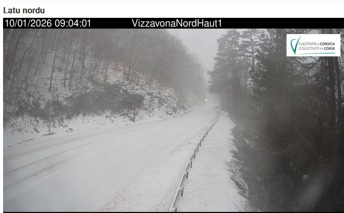 Mauvais temps : Circulation interdite aux véhicules articulés à Vizzavona