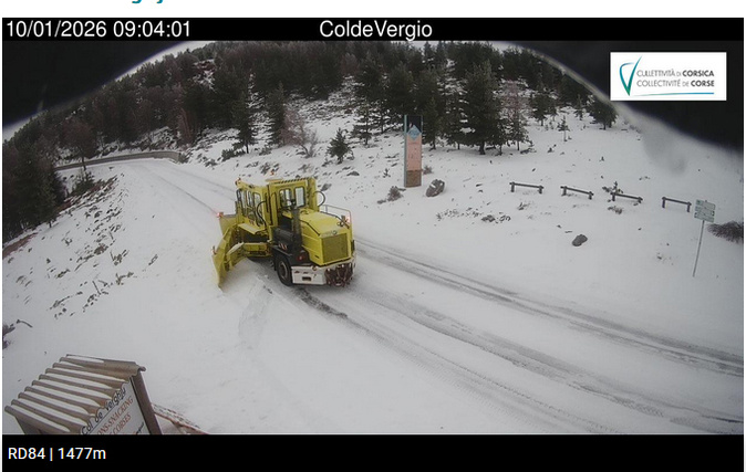 Mauvais temps : Circulation interdite aux véhicules articulés à Vizzavona