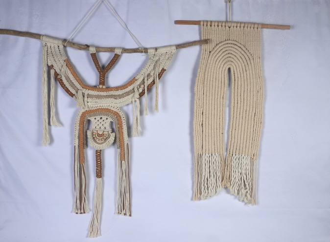 U Poghju di Venacu : Les œuvres en macramé de Julia Perfettini