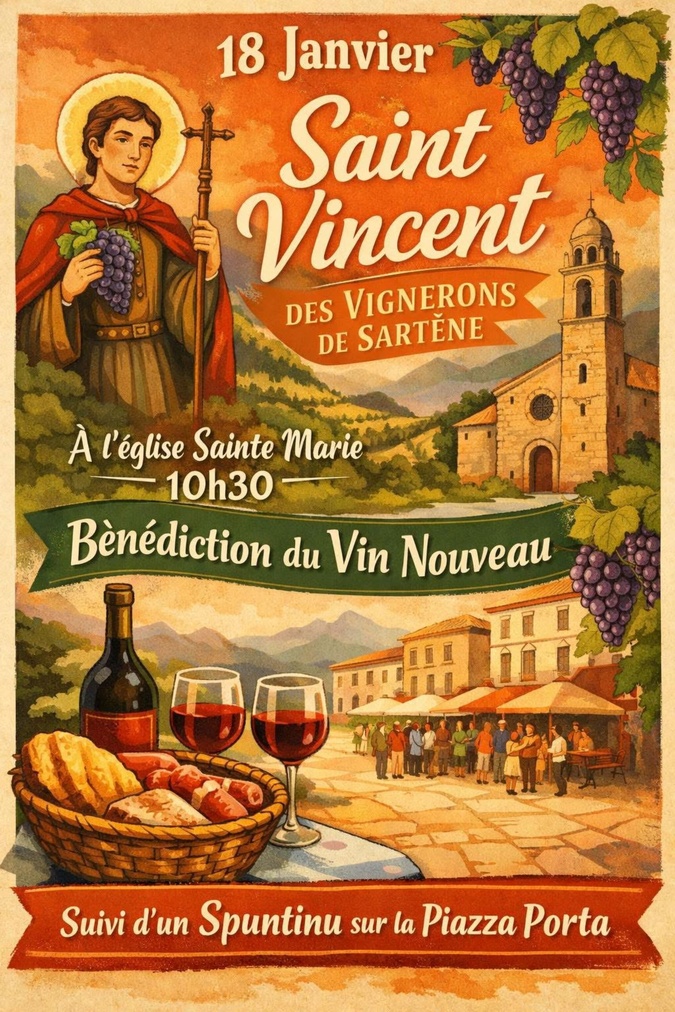 Sartène organise sa première Saint-Vincent, fête traditionnelle du patron des vignerons Sartène organise sa première Saint-Vincent, fête traditionnelle du patron des vignerons