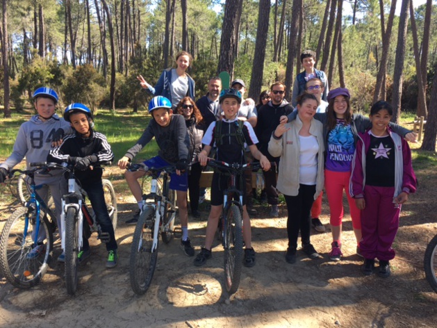 Prunelli-di-Fium'orbu : Les enfants du Sessad en VTT à Pinia Prunelli-di-Fium'orbu : Les enfants du Sessad en VTT à Pinia