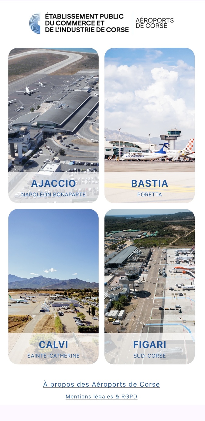 Une application mobile pour suivre en temps réel l’activité dans les aéroports corses