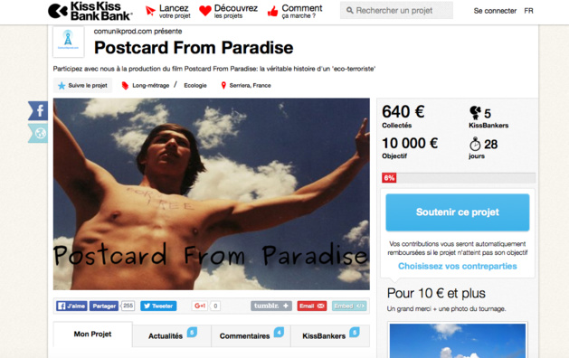 Une cagnotte pour la réalisation d'un long métrage sur Tylor Johnson, un fugitif américain sur le sol corse 