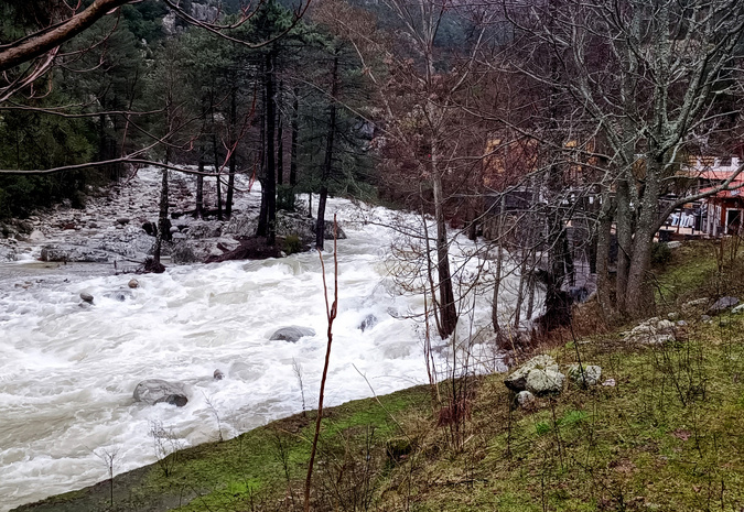 La Restonica en crue.