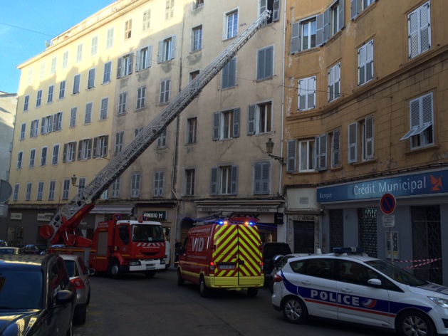 Bastia : Les pompiers interviennent sur le boulevard Paoli