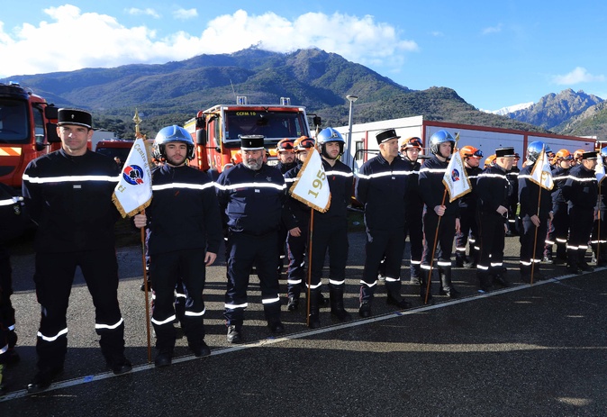 Corte - Près d’une centaine de sapeurs-pompiers volontaires incorporés en Haute-Corse