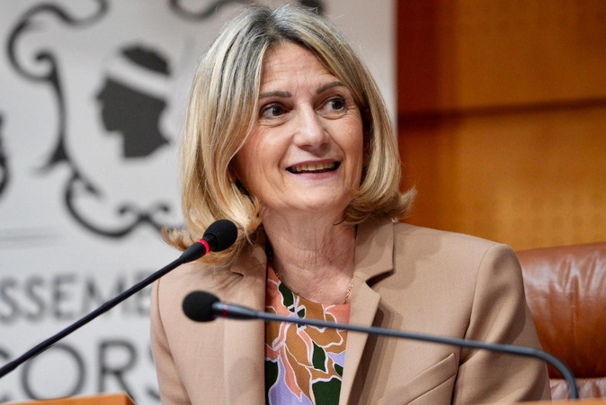 Nanette Maupertuis, présidente de l’Assemblée de Corse. Photo Paule Santoni. Nanette Maupertuis, présidente de l’Assemblée de Corse. Photo Paule Santoni.