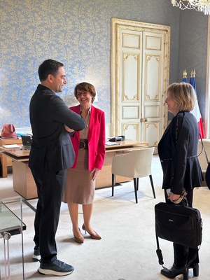 Jean-Baptiste Arena, Annie Genevard et Hélène Beretti. Jean-Baptiste Arena, Annie Genevard et Hélène Beretti.