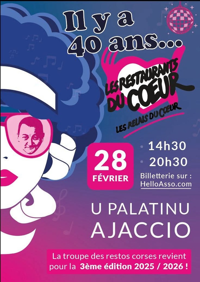 Ajaccio : La troupe corse des Restos du Cœur revient en scène pour un 3e spectacle événement au Palatinu Ajaccio : La troupe corse des Restos du Cœur revient en scène pour un 3e spectacle événement au Palatinu