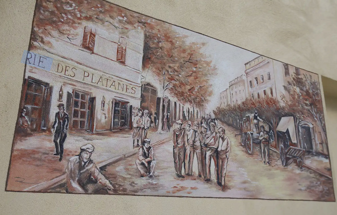 La fresque du Café Riche reconstituée La fresque du Café Riche reconstituée