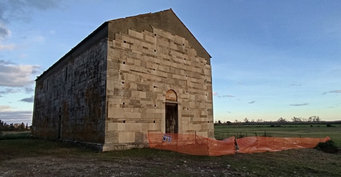 L'église San Parteo (Photo : Inrap)