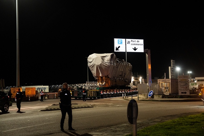 Ajaccio : Deuxième transport nocturne pour les moteurs de la future centrale du Ricanto