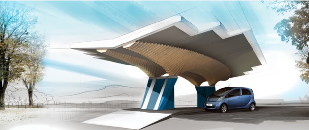 Après Bastia, un parasol solaire Driveco implanté à Ajaccio Après Bastia, un parasol solaire Driveco implanté à Ajaccio