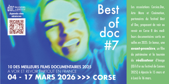 Le documentaire à l’honneur : Best of Doc illumine les salles corses Le documentaire à l’honneur : Best of Doc illumine les salles corses