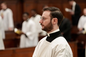 Thomas Castelli est séminariste pour le diocèse d'Ajaccio. Il effectue actuellement une année de formation aux États-Unis (Photo : Paule Santoni)
