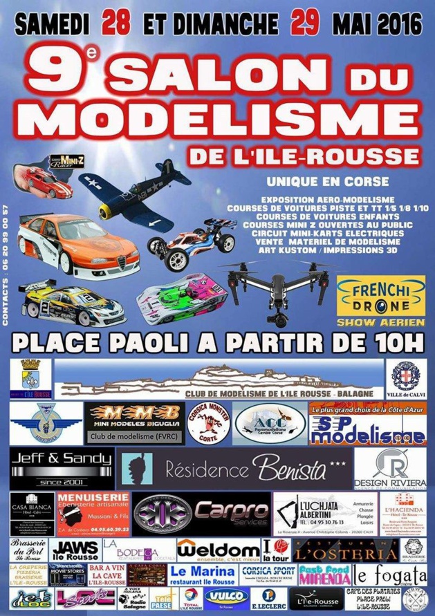 9e Salon régional  du modélisme les 28 et 29 mai à L'Ile-Rousse