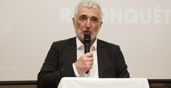 Jean-Michel Lamberti, du parti Reconquête, allié au mouvement identitaire insulaire Forza Nova, est candidat aux élections municipales des 15 et 22 mars à Bastia avec sa liste « Prima i Nostri ! ». (Crédit photo: Gérard Baldocchi)