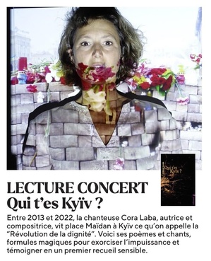 « Qui t'es Kyïv? », lecture concert de Cora Laba « Qui t'es Kyïv? », lecture concert de Cora Laba