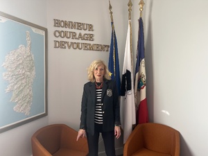 Juliette Poggi a été la première femme sapeur-pompier volontaire du département après s'être engagée en 1977