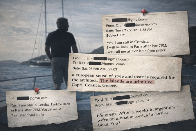Epstein Files 3 -  « Je pars demain en Corse pour 3 jours... »