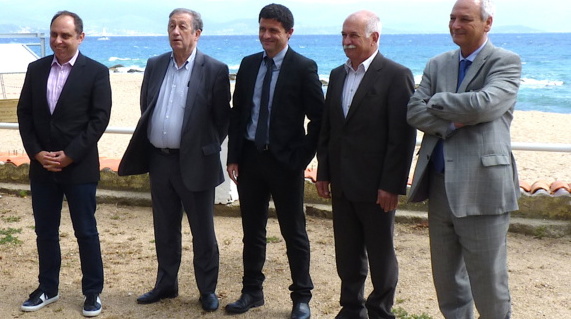 Jean-André Miniconi, Paul Trojani, Jean-Félix Acquaviva, Jean Biancucci et Philippe Dandrieux