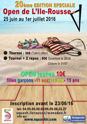 Open de squash à L'Ile-Rousse : Des nouveautés et un plateau exceptionnel