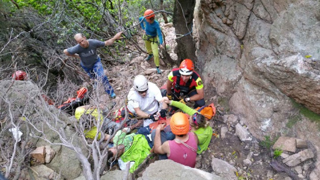 (Crédit photo © Secours en montagne 2A) (Crédit photo © Secours en montagne 2A)