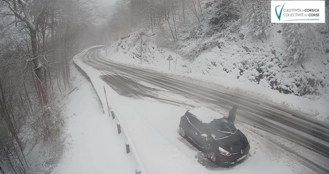 Mauvais temps :  Circulation difficile à Vizzavona