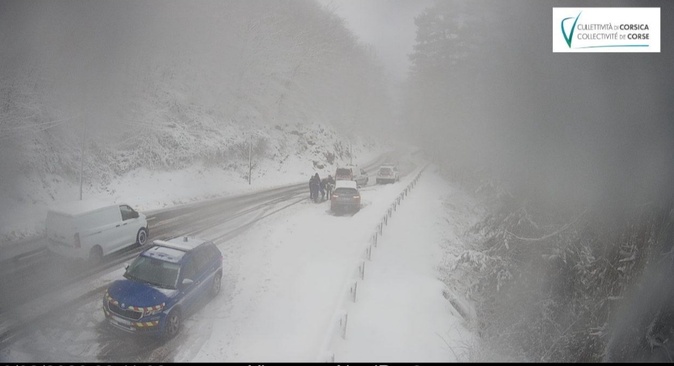 Mauvais temps :  Circulation difficile à Vizzavona