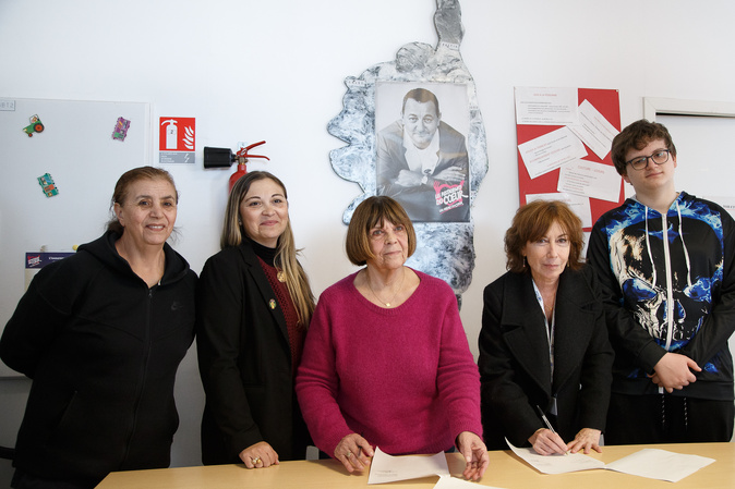 La convention a été signée par par Dominique Gatti, directrice de France Travail Bastia et par Françoise Colombe Luciani, Responsable départementale des Restos du Cœur