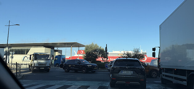 Pendant ce temps à Bastia il était difficile de circuler dans le secteur du port @cni